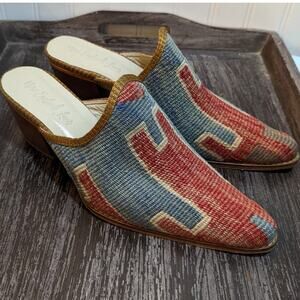 New England Loom Women's Southwest Style Mule Boot Shoe Size 10.5 (EU 41.5)